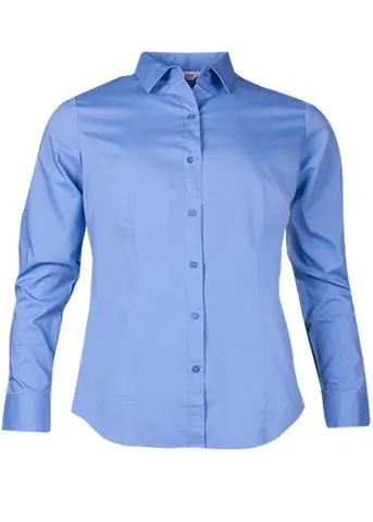 2903L Aussie Pacific Ladies Mosman Stretch Long Sleeve Shirt