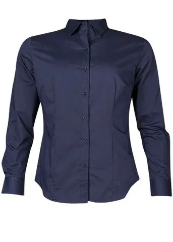 2903L Aussie Pacific Ladies Mosman Stretch Long Sleeve Shirt