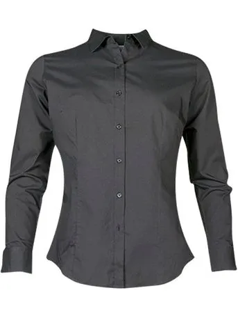 2903L Aussie Pacific Ladies Mosman Stretch Long Sleeve Shirt