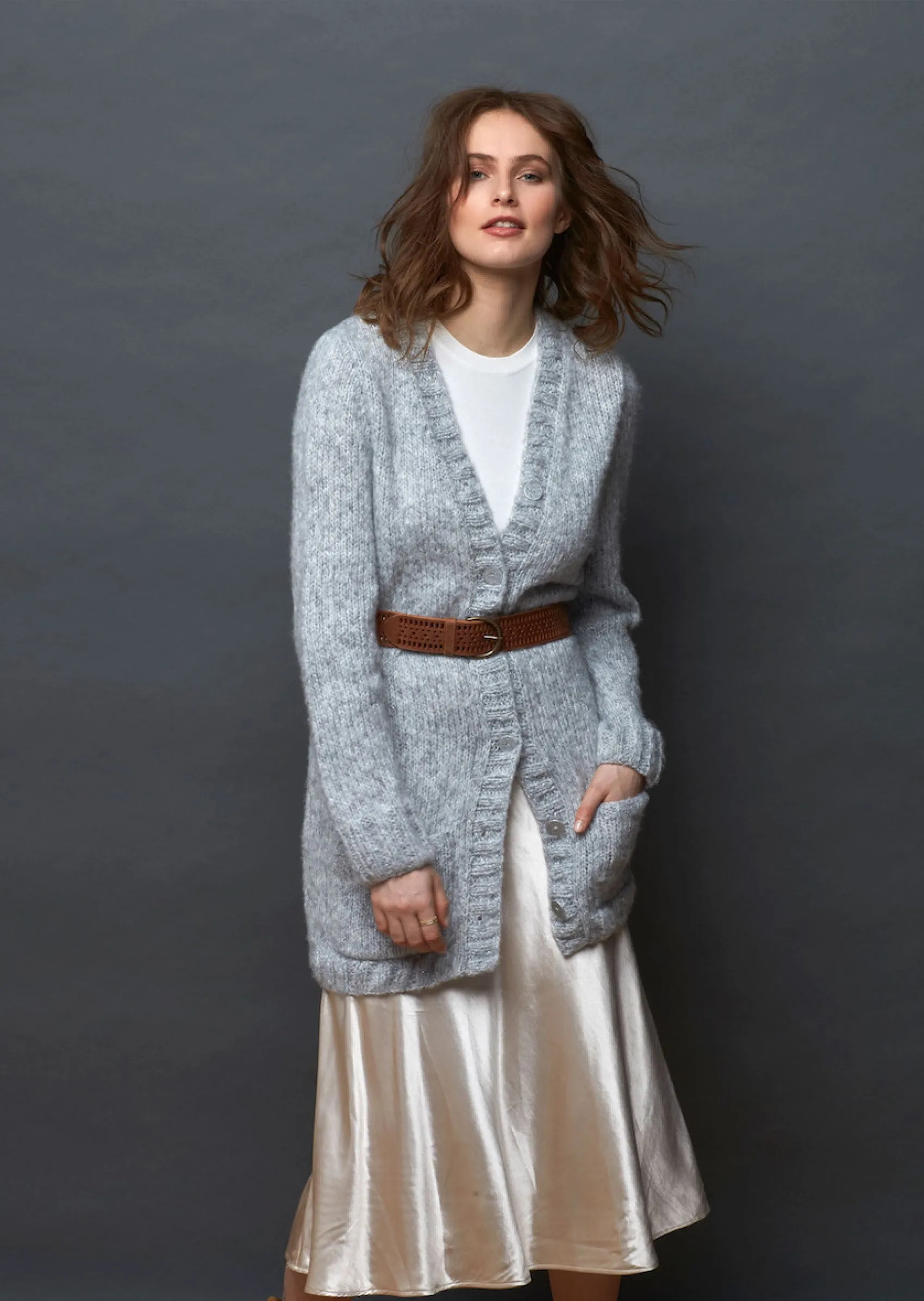 FREE Elisabeth Long Cardigan Pattern - Plassard Elisabeth Yarn