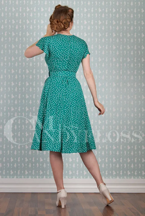 Hestia-Tiffany Embrace 1940's Polka Dress - Miss Candyfloss