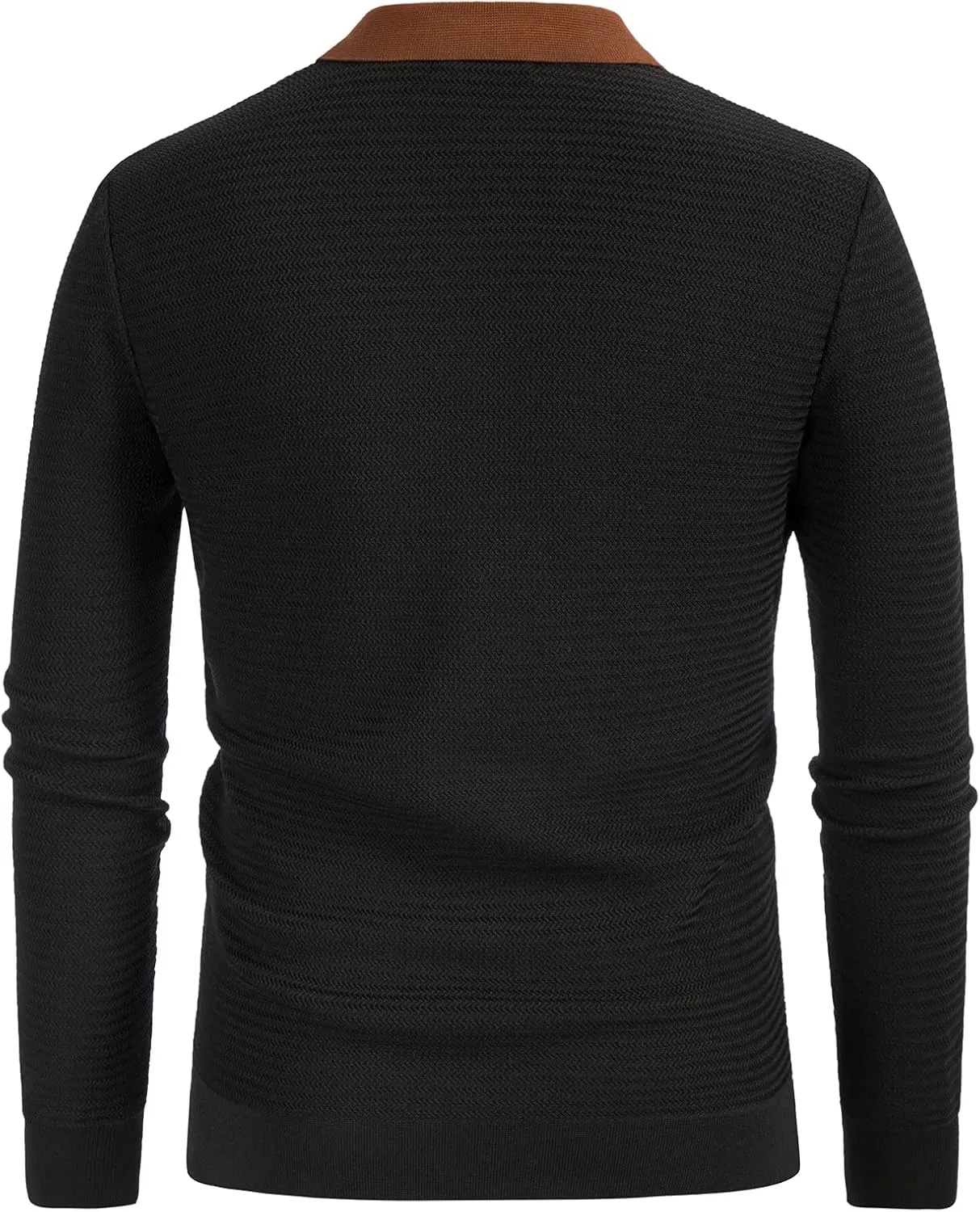 PJ PAUL JONES Mens Button Down Polo Shirts Striped Knitted Cardigan Sweaters