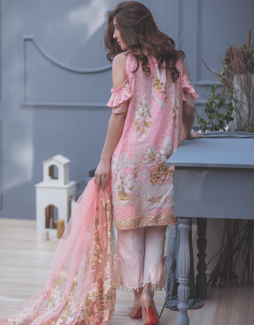 Rang Rasiya Premium Lawn Collection 2018 – Gilded Lily 2A