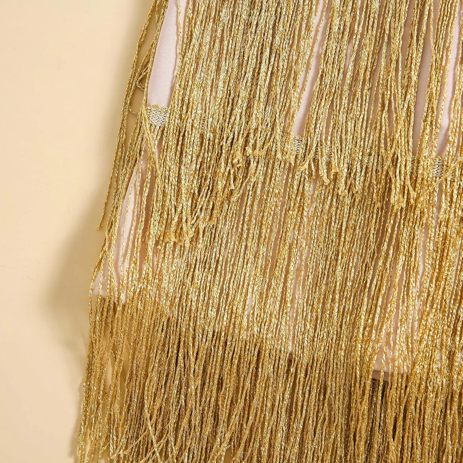 Toddler Kids Girls Sleeveless Sequin Fringe Dress Zip Back Little Girls Tasseled Sparkling Party Latin Dance Dress