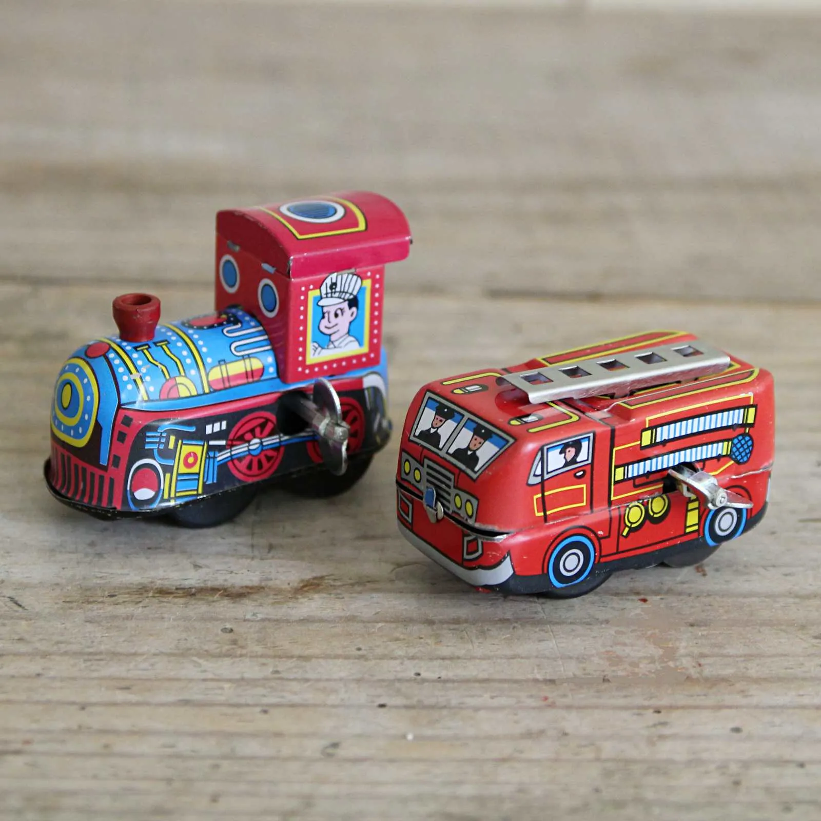 Wind-Up Toy Fire Engine