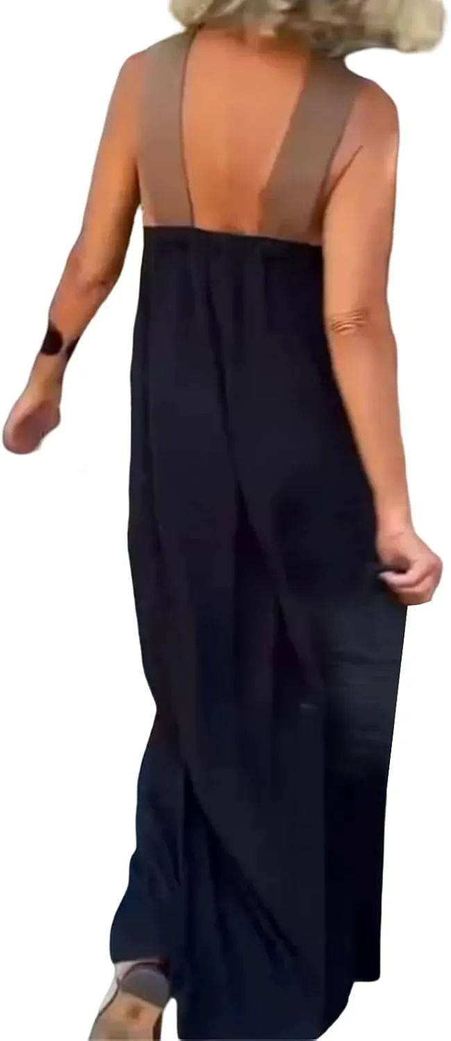 Womens Halter Dresses for Wedding Guest Criss Cross Strap Dress Flowy Casual Maxi Dresses Party Fashion Dress 2025