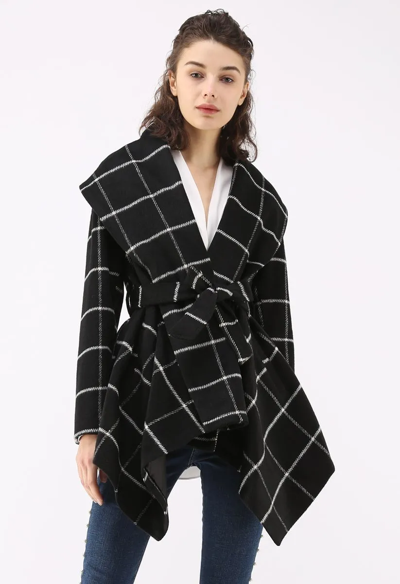 Women's Plaid Woolen Coat Autumn and Winter